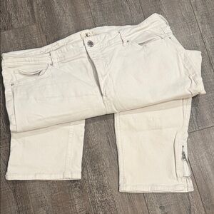 White Denim Pants